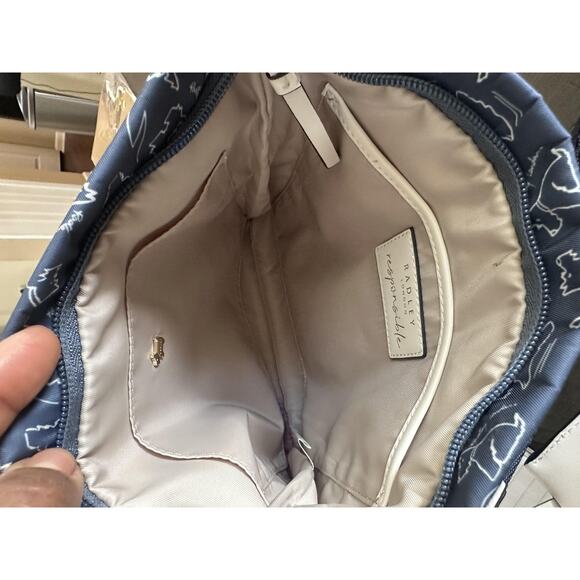 Radley London Crossbody Bag Womens Blue Dog Print Maple Cross Responsible Eco - Picture 9 of 10